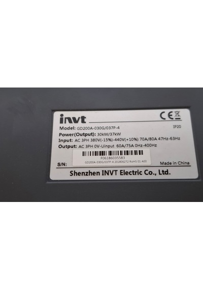 İnvt Gd200a-030g/037p-4 30/37kw Sürücü 30/37 Kw 66/75 A 3 Phase Drıver