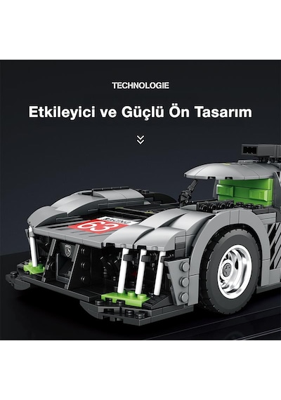 Reobrix Creator 11031 Peugeot 9x8 Araba Yaratıcı Yapı Blok Seti Building Blocks - 1338 Parça