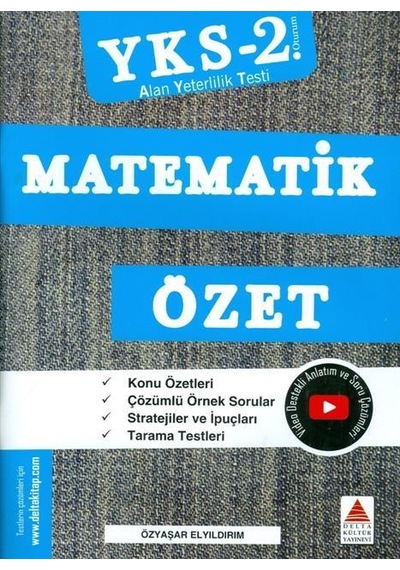 Kentkitap-Delta Kültür Yayınları Ayt Matematik Özet