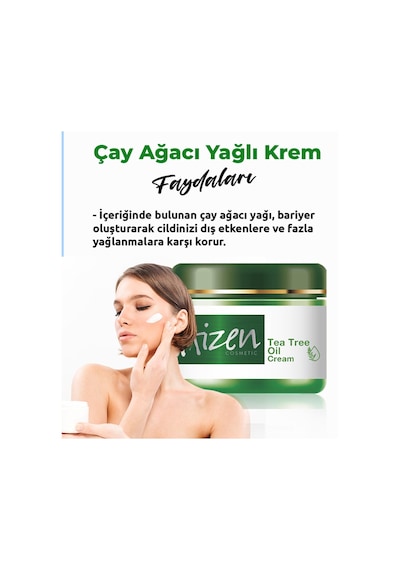 Aizen Çay Ağacı Yağlı Cilt Bakım Kremi