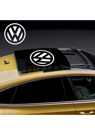 Volkswagen Logo Arma Sunroof Oto Sticker Araba Yapıştırma Etiket