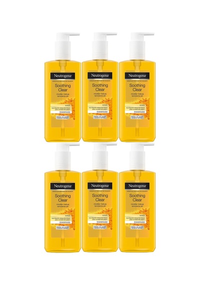 Neutrogena Soothing Clear Micellar Yüz Temizleme Jeli 6 x 200 ML