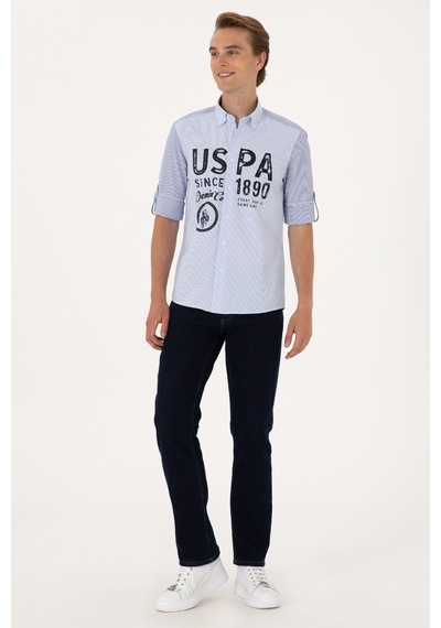 U.s. Polo Assn. Erkek Lacivert Gömlek Desenli 50299351-vr033 Lacivert U.s. Polo Assn. Erkek Lacivert Gömlek Desenli 50299351-vr033 Lacivert