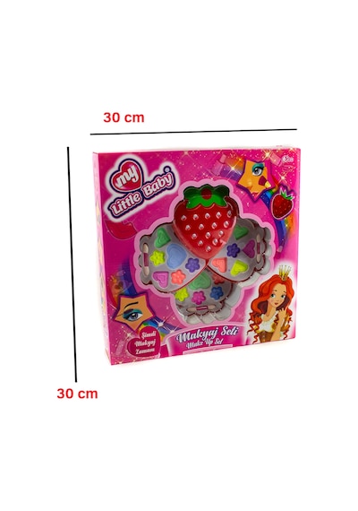 Çocuk Makyaj Seti Sürülebilir Makyaj Set Çilek Makyaj Set