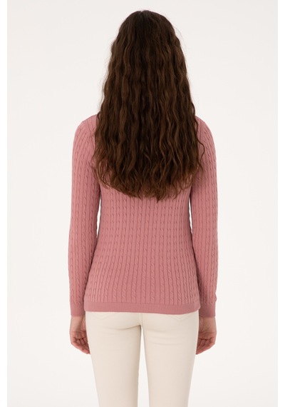 U.S. Polo Assn. Kadın Orkide V Yaka Basic Kazak 50313625-VR221