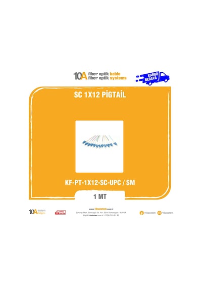 Fiber Optik Sc 1X12 Pigtail