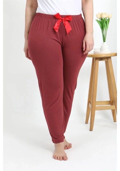 Mtm My The Mall Kadın Pamuklu Büyük Beden Alt Pijama Yavruağzı Yavruağzı