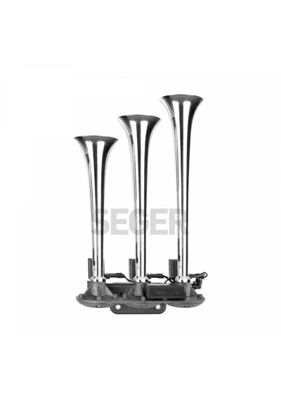 Seger - 24 Volt Krom 3 Borulu Dali Dali Arap Havalı Korna