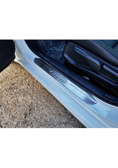 Honda Civic Kapı Eşiği 4 Parça - Krom Taşlı Sd 2006+