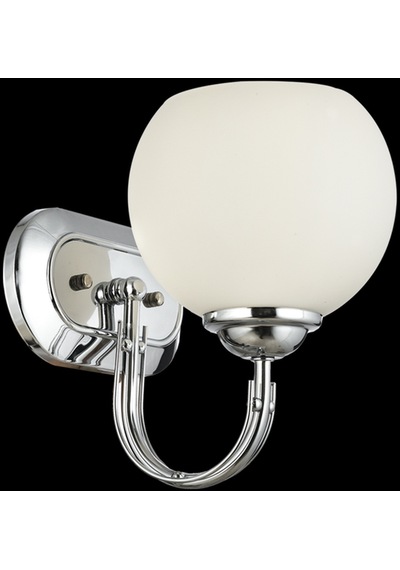 Lamore Home Dicle Opal Camlı Tekli Krom Aplik Krom