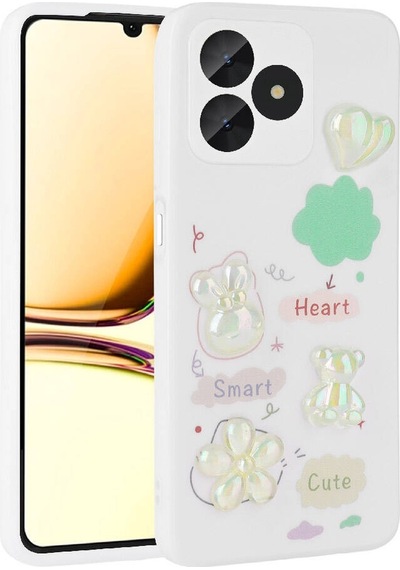 Realme C53 Kılıf Kabartma Figürlü Parlak Toys Oyuncak Silikon Kılıf