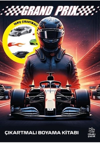 Grand Prix Çıkartmalı Boyama Kitabı - Aıaı-875351