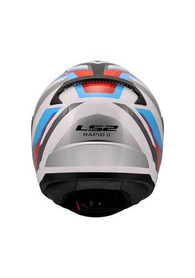 Ls2 Rapıd 2 Hyper Beyaz-mavi-kırmızı Kapalı Kask