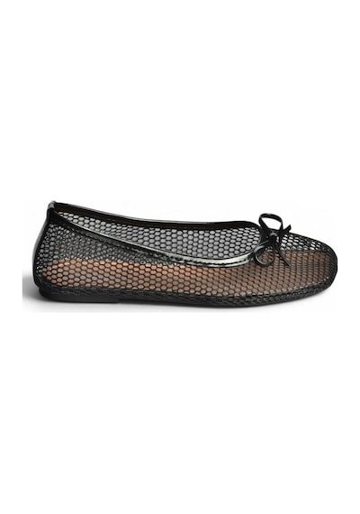 Fox Shoes Y274623315 Siyah File Kadın Babet