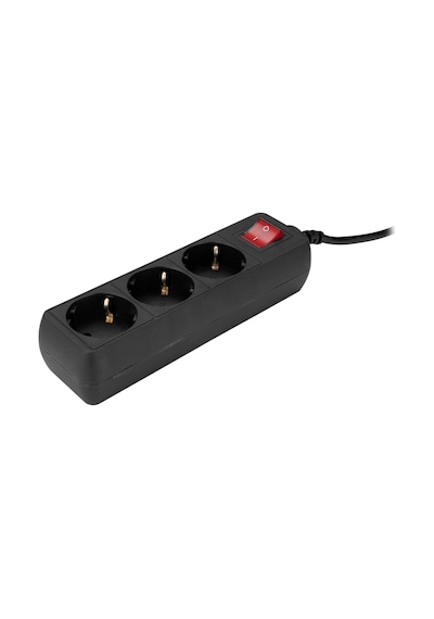 S-Link SPG3-X-3 3'lü Akım Korumalı Priz 1.5 Metre Siyah