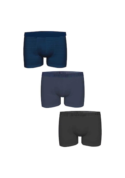 John Frank Üçlü Natural Modal Boxer White Beyaz