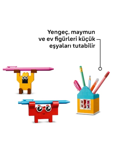 LEGO® Classic Yaratıcı Mutlu Kutu 11042 - 5 Yaş ve Üzeri Çocuklar İçin Hayal Gücünü Geliştiren Yaratıcı Renkli Oyuncak Yapım Seti (680P)