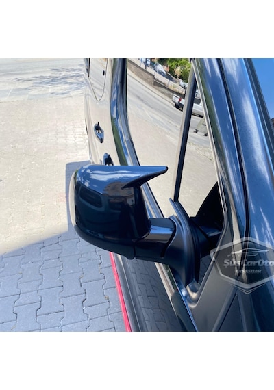 Citroen Jumpy 2019 Sonrası Uyumlu Batman Yarasa Ayna Kapağı Piano Black Abs Plastik Sağ Sol Takım 00 Şüscaroto Aksesuar