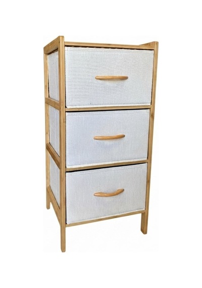 3 Çekmeceli Bambu Kabin - Çok Amaçlı Organizer Şifonyer 78.5 X 37 X 34.5 Cm Bej 3 Çekmeceli Bambu Kabin - Çok Amaçlı Organizer Şifonyer 78.5 X 37 X 34.5 Cm Bej