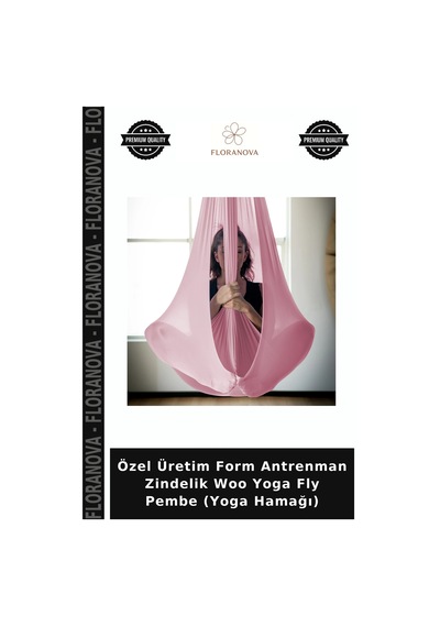 Özel Üretim Form Antrenman Zindelik Woo Yoga Fly Pembe Yoga Hamağı