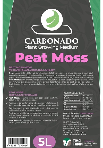 Peat Moss 5l Hava Alan Torf Toprak, Saksı Ve Fide Için%100 Organik Büyüme Ortamı Diğer