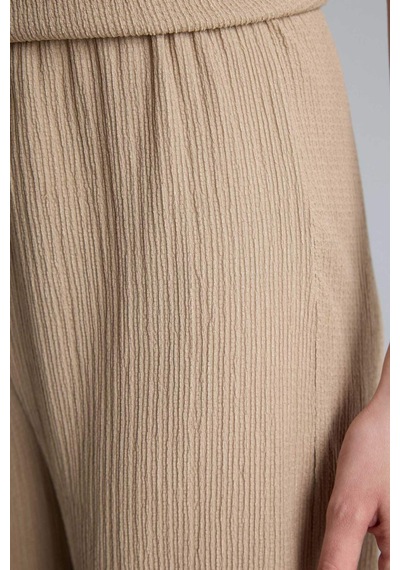 Defacto Straıght Fıt Düz Paça Bürümcük Pantolon H0423ax26spbg708 Bej-bg708