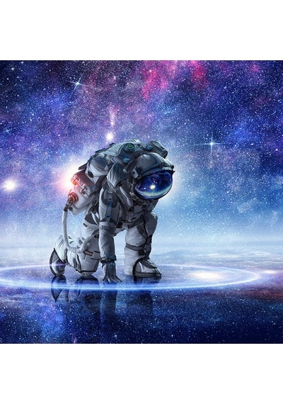 Uzaydaki Astronot Kanvas Tablo 50 X 70