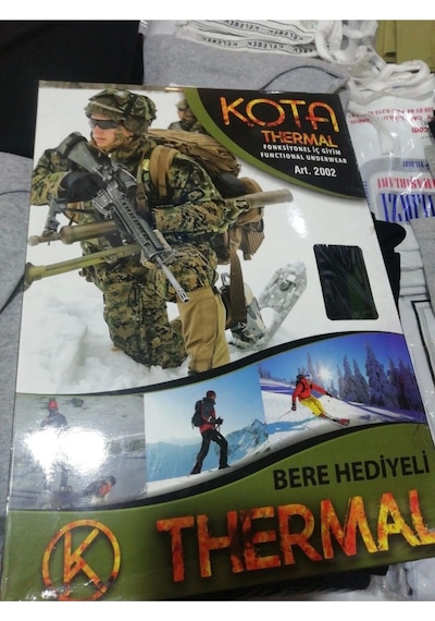 Erkek Haki Askeri Termal Takım Haki