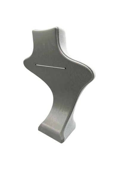 Yerli Üretim Londra Model Süet Kumaş Gri Renk 28/ 22 Cm Kolye Sergileme Mankeni Çok Renkli