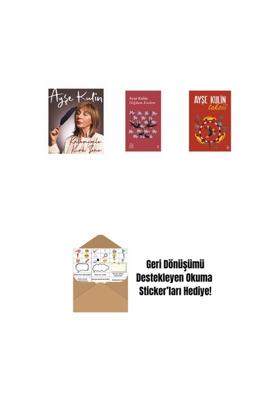 Kalemimle Kırk Sene Ciltli + Everest Açıkhava 19 - Doğdum. Kızdım + Taksiii + Okuma Sticker'ları