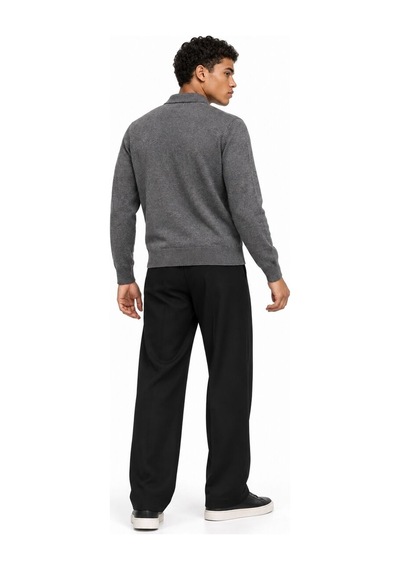 Loft Erkek Antrasit Regular Fit Polo U.kol Lf2043741 Q1.v1 Antrasit Melanj