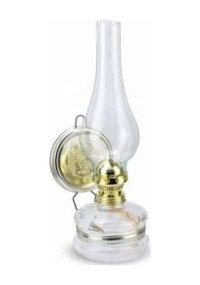 Nostaljik Gaz Lambası Cam Gaz Lambası Şeffaf Renk Gaz Lambası N11.9974