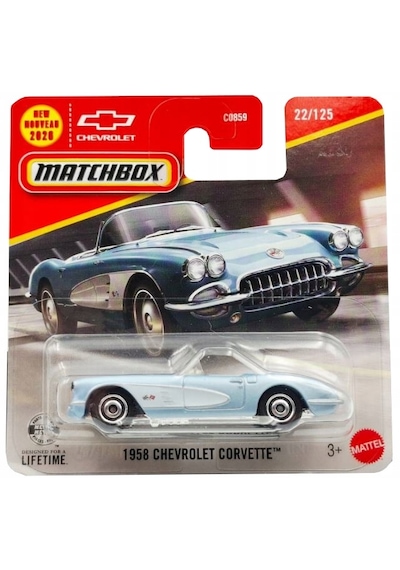 2026 Case Matchbox 1958 Chevrolet Corvette Turkuaz