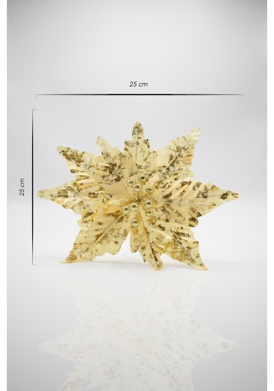Waldern Premium 25 25 Cm Yılbaşı Süs Yapay Çiçek Gold