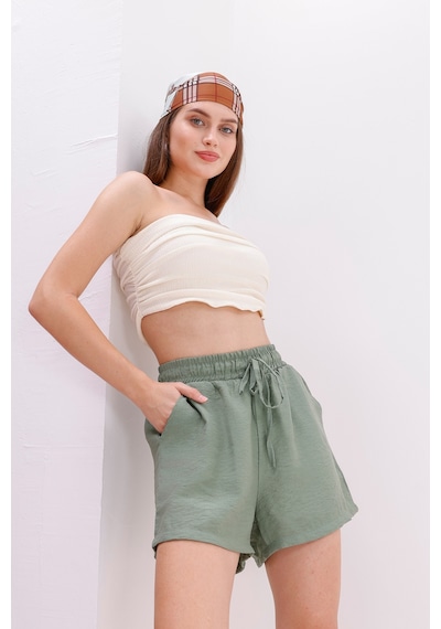 Genius Store Genıus Store Kadın Şort Aerobin Pamuklu Cepli Çekmez Kumaş Beli Lastikli Şort Yeşil Genius Store Genıus Store Kadın Şort Aerobin Pamuklu Cepli Çekmez Kumaş Beli Lastikli Şort Yeşil