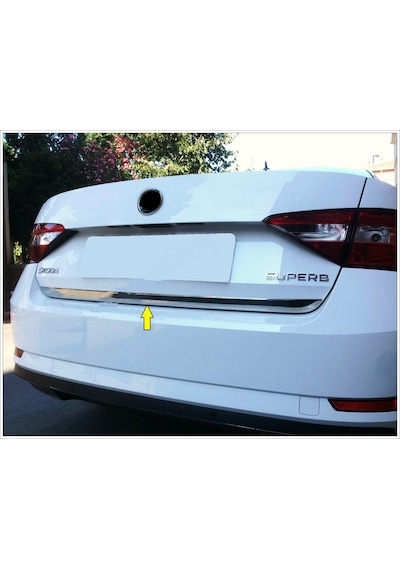Skoda Superb Krom Bagaj Alt Çıta 2015 Üzeri Paslanmaz Çelik