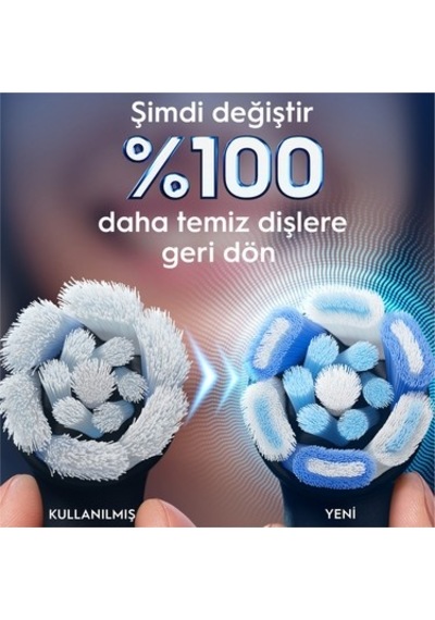 Yedek Diş Fırçası Başlığı 6 Adet, Orta Sertlikte Fırça