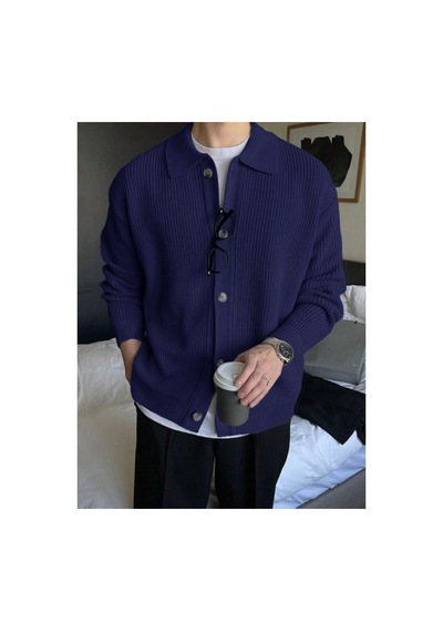 Cool Tarz Erkek Lacivert Düğme Detaylı Gömlek Yaka Regular Fit Triko Hırka Lacivert Lacivert Cool Tarz Erkek Lacivert Düğme Detaylı Gömlek Yaka Regular Fit Triko Hırka Lacivert Lacivert