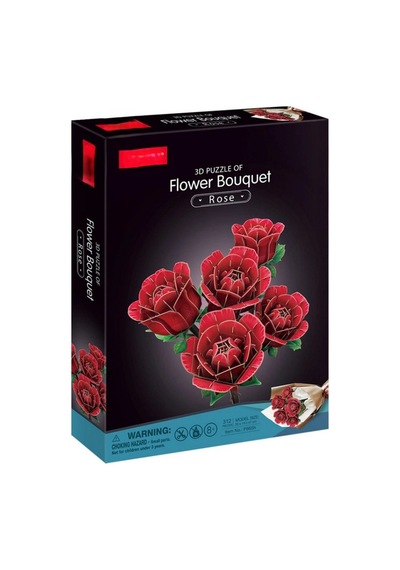 Büyük Gül Buketi 3d Puzzle