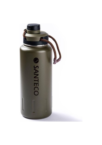 Haers Yeşil Çift Katmanlı Paslanmaz Çelik Termos Su Şişesi 950ml