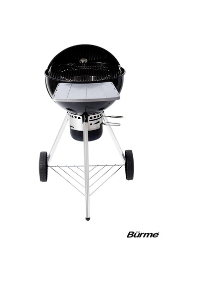 Partner 45.05 Black Masalı Profesyonel Kömürlü Barbekü - Mangal - Bbq Diğer