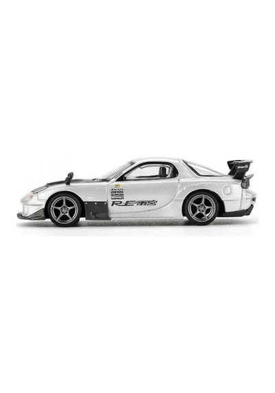 Mini Gt 1/64 Mazda Rx-7 Re-amemiya Silver Metallic