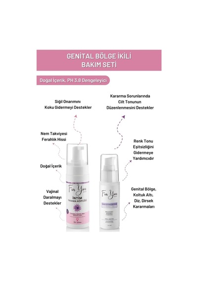 Günlük Yıkama Genital Bölge Temizleyici Köpük & Genital Beyazlatıcı Krem 50 Ml 12882714
