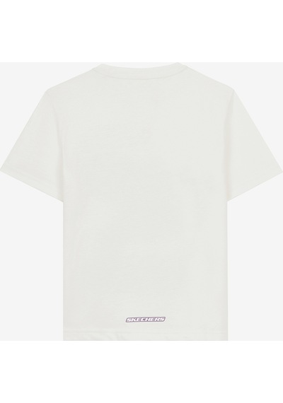 Skechers Graphic Tee B Short Sleeve Büyük Erkek Çocuk Beyaz Tshirt Sk241093-102