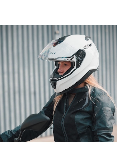 Nexx Y.100 Kapalı Motosiklet Kaskı Beyaz