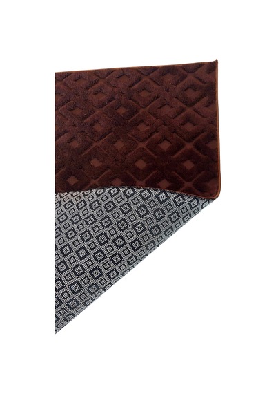 Welsoft Karo Bambo Klozet Takimi 2 Pcs Kahve
