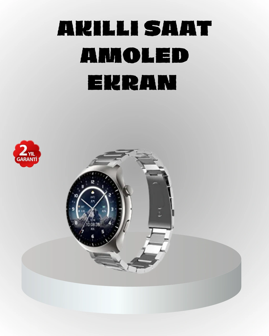 Nfc Destekli Akıllı Saat Kablosuz Şarj & Sesli Arama Özelliği