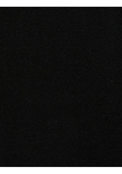 Koton Triko Kazak Yarım Balıkçı Yaka Kolları Yırtmaçlı Standart Kesim Siyah 4wak90095ht