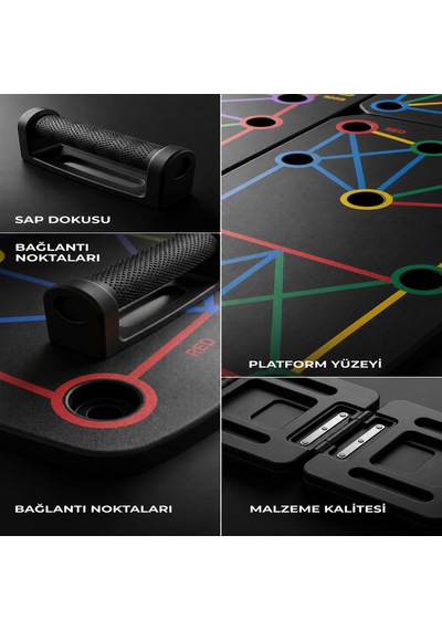 Şınav Tahtası Push Up Board Katlanabilir Ev Tipi Fitness Ekipmanı
