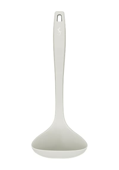 Lurch - Platin Silikon Çorba Kepçesi 28 Cm Açık Gri - Yanmaz, Yapışmaz, Bükülmez, Çizmez, Tat Ve Koku Bırakmaz - 240012